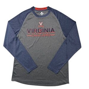 Colosseum University of Virginia Cavaliers Long Sleeve Wicking Tee Size XL